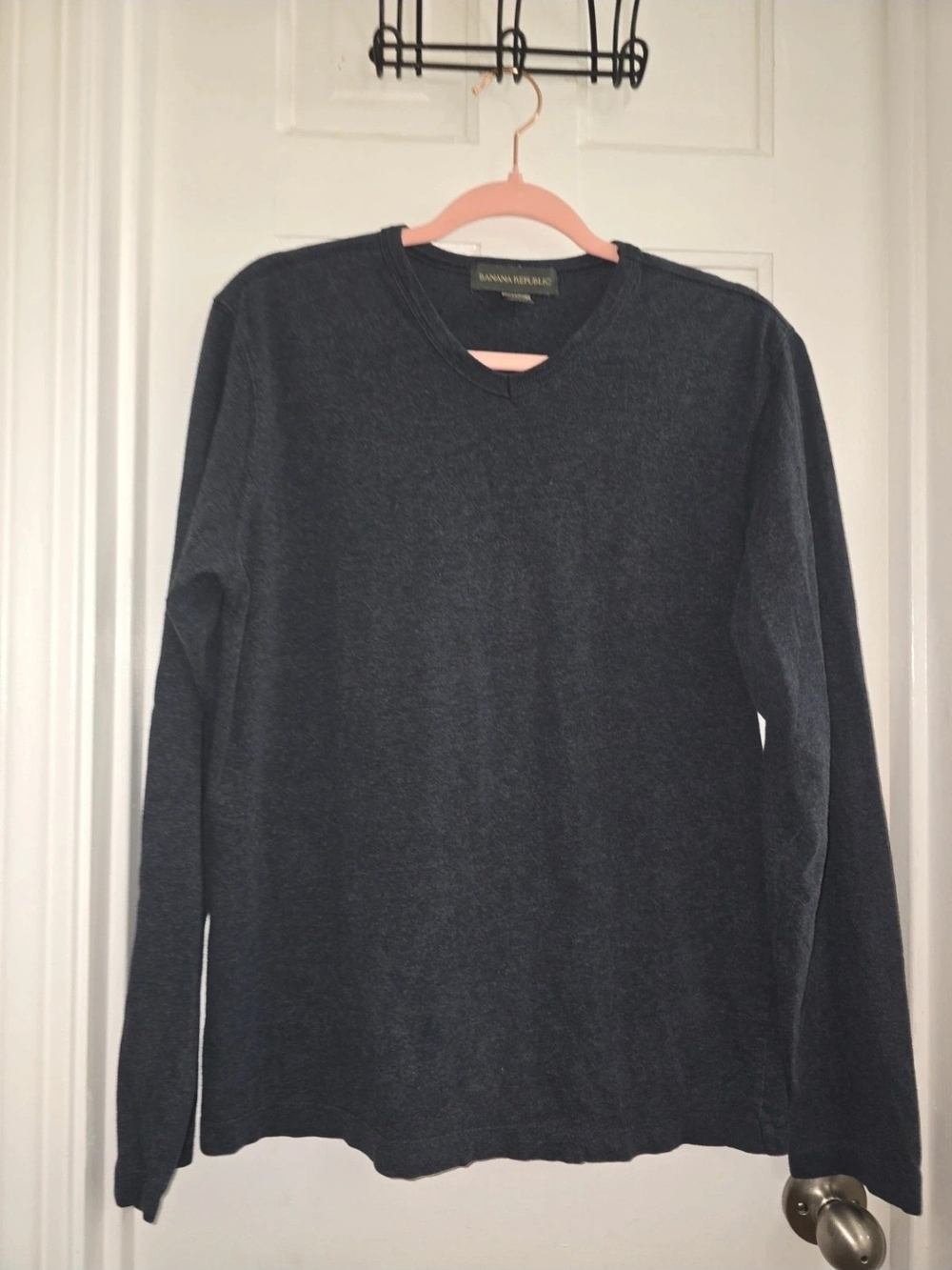 Banana Republic Men's Charcoal Crewneck Sweater